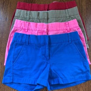 J.Crew Chiko Shorts Size 4 - 4 pairs!